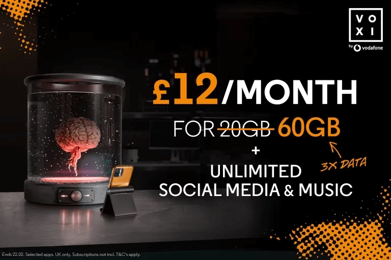 VOXI offering triple data from £12 a month